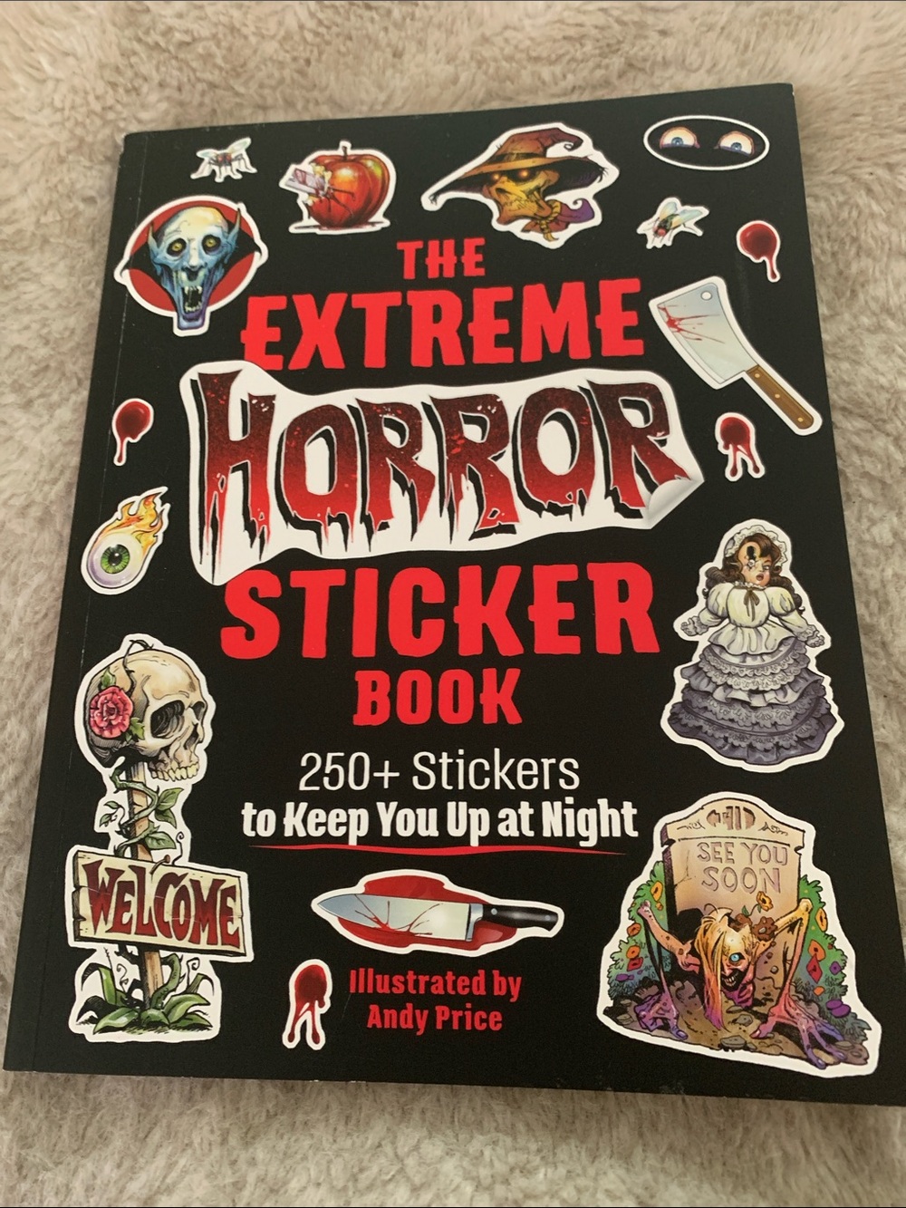 The Extreme Horror Sticker Book - Black & Red